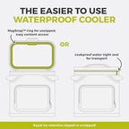 Magnetic Leak Proof 36 Can Soft Cooler with Waterproof Zipper (Navy / 36 Can)