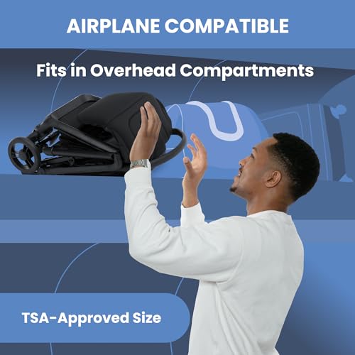 Icon Ultra Compact Lightweight Everyday & Travel Stroller (Black)