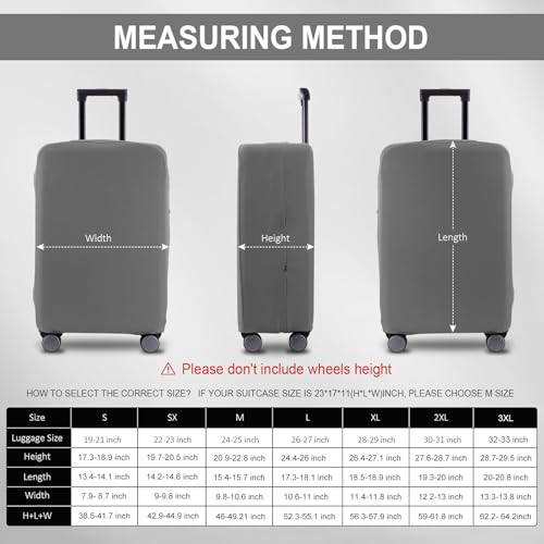 Travel Luggage Cover (Slate Gray / 22-23inch)