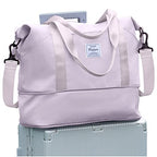Travel Duffle Bags for Women Overnight Tote Bag Carry On Personal Item (B4-purple-expandable / X-large)