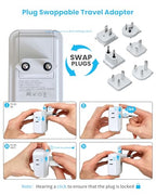 Universal Travel Adapter Kit (Type A/C/G/D/M/I- All in One Adapter)
