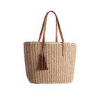Straw Bags For Women (Khaki)