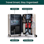 Zipperless Check in Suitcase (Sand)