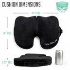 Premium Slim Foldable Travel Seat Cushion (Black / Slim)