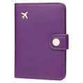 Passport Holder RFID Blocking Travel Wallet (Purple)