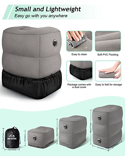 Inflatable Foot Rest Pillow (Grey)
