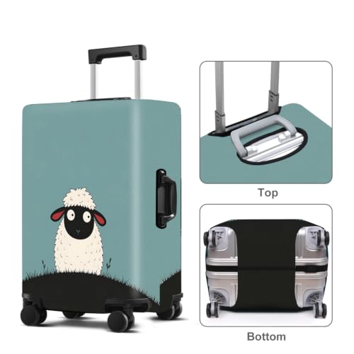 Luggage Cover Washable Suitcase Protector Anti (Little Sheep / XL(fits 32-34Inch suitcase))