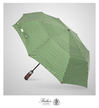 Folding Umbrella Real Wood Handle Kimono Olive Night (Kimono Olive Night)