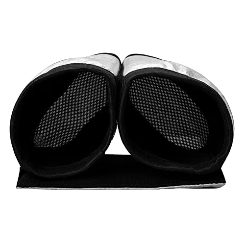 Luggage Travel Cup Holder Free Hand Drink Carrier (Hook & Loop: Glitter Silver)