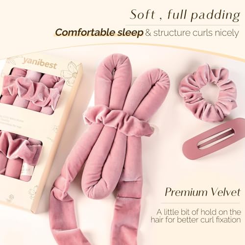 Heatless Hair Curler (PurplePink)