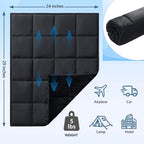 Weighted Lap Blanket 7lb (12-black / 29" x 24" | 7lbs)