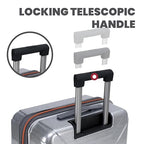 Traverse 20 Inch Carry On Expandable Hardside Upright Suitcase with 360° Spinner Wheels (Silver / Carry-On)