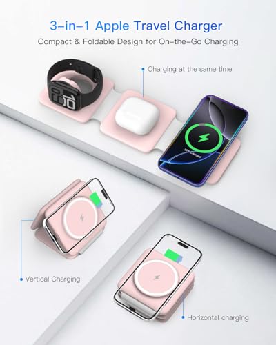 Charging Station for Apple Multiple Devices (Pale-pink)