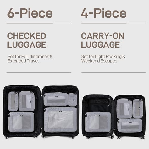 TripCozy Compression Packing Cubes (Grey / Set of 6)