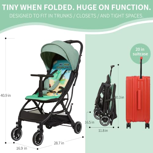 Ultra Compact Travel Stroller (Green)