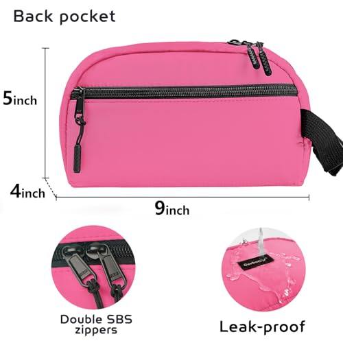 Small Cooler Bag Freezable Lunch Bag for Work School Travel (Red-Magenta)