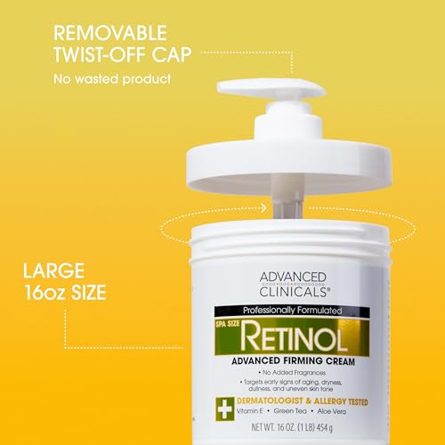 Retinol Body Lotion + Brightening Vitamin C Lotion 2pc Skincare Set For Women & Men (Retinol + Vitamin C Cream Bundle / 2 Piece Set)