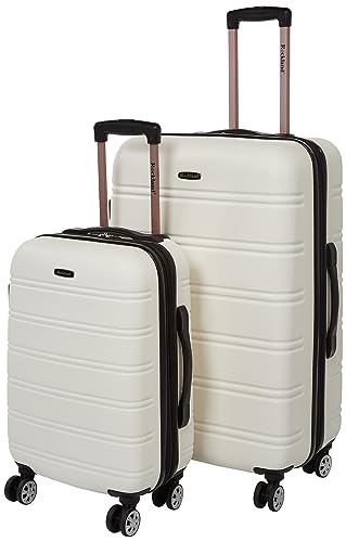 Melbourne Hardside Expandable Spinner Wheel Luggage (White / 2 Piece (20"/28"))