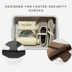 Parcel Clear Travel Kit with Zipperless Magnetic Closure (Cove / Medium)