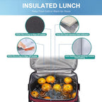 Insulated Lunch Bag (Red / Medium)