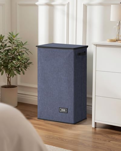 100L Laundry Hamper with Lid (Navy Blue / 100L)
