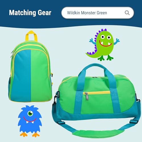 Kids Insulated Lunch Box (9.75 x 7 x 3.25 inches / Monster Green)