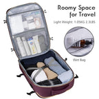 Large Travel Backpack Women (17.3 inch / Dark Purple)