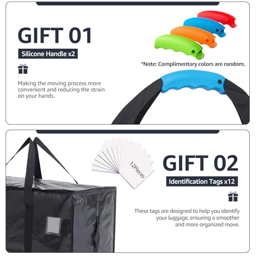 Moving Bags Heavy Duty Extra Large (Black / 12 Pack)