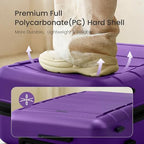G Series Luggage set 4pcs (Purple / 4-Piece Set (16/20/24/28in))