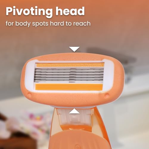 Travel Razor with Lubricating Strip (Orange)