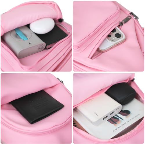Crossbody Bag for Women (Light Coral / Large)