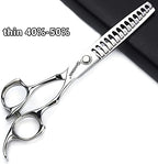 6/6.5 inch professional hair scissors hairdresser hair thinning scissors hairdressing tools barber scissors (6-inch 5pc)