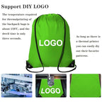 60 Pieces Drawstring Backpack Bags Sports Sackpack Bulk Cinch Gym Bag for Women Men Outdoor Sports Backpack for St. Patrick's Day Gift (Green)