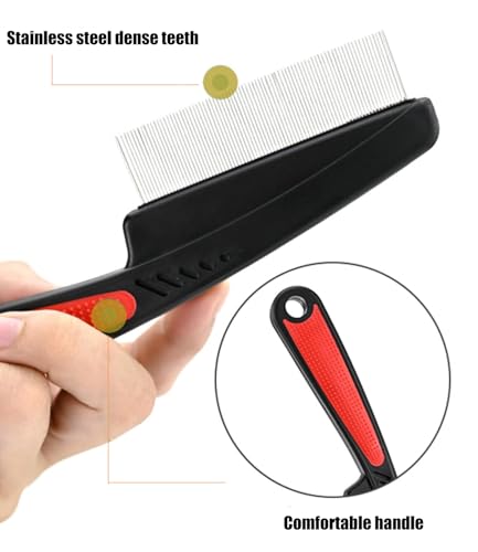 Dandruff Comb Removal Hollow Fine Tooth Scalp Detox Hair Care Tool 2PC (2PC Black+Red)