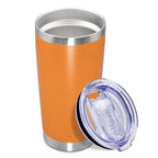 20oz Tumbler Insulated Coffee Tumblers with Lid Stainless Steel Orange 1P (Orange)