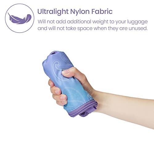 Compression Packing Cubes for Travel (07 Blue Purple Gradient / 5-Piece Set)