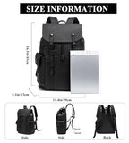 Waterproof Anti Theft Laptop Backpack for Men (A-woven Black-1)