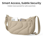 3.5L Puffer Crossbody Bag for Women Trendy (Khaki-s)