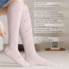 Viscose Made from Bamboo Compression Socks for Women&Men 20 (Large / 4 Pair-mix9)