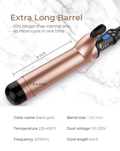 1 3 4 inch Curling Iron Large (1 3/4 Inch)