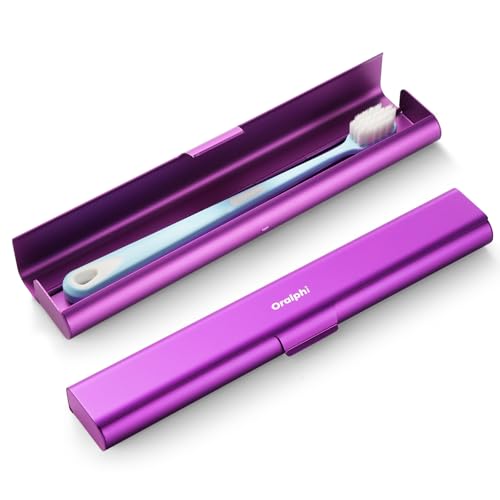 Aluminum Toothbrush Travel Case (Purple / 1 Pack (Standard))
