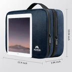 Cord Organizer Travel for Men (Navy Blue / Large)