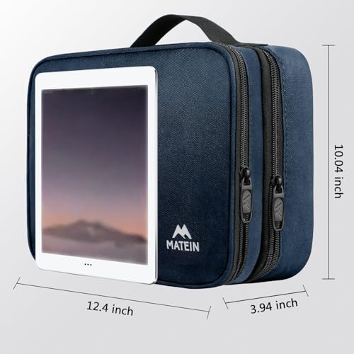 Cord Organizer Travel for Men (Navy Blue / Large)