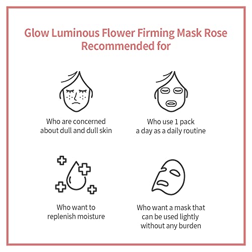 Glow Luminous Flower Firming Mask Rose 10 Sheets
