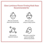 Glow Luminous Flower Firming Mask Rose 10 Sheets