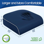 Seat Cushion Chair Pad (Darkblue / Large)