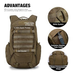35L Tactical Backpack for Men (Khaki)
