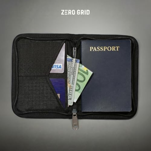 RFID Passport Holder for Passports & Cards (Single / Black)