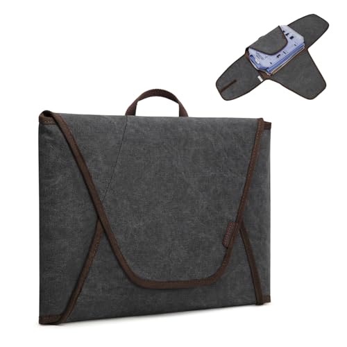 Garment Folder Compression Packing Cubes Suitcase Organizer Bags (Black)