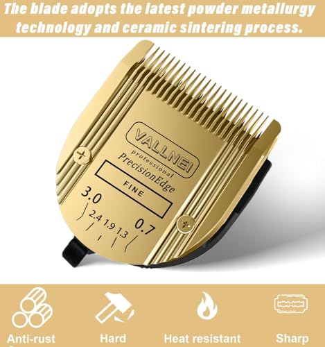 3-Pack 5-in-1 Replacement Blade Compatible with Wahl Animal Clipper, Gold (Gold / 3 Pack)
